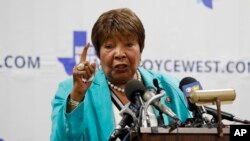 Anggota DPR AS, Eddie Bernice Johnson dari Texas, dalam sebuah acara di Dallas, Texas, 22 Juli 2019. (Foto: Tony Gutierrez/AP Photo)