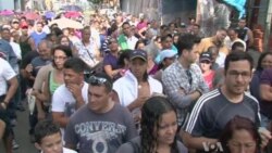 Venezuelan Voters Wait in Long Lines for Presidential Election