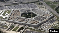 FILE - An aerial view of the Pentagon building in Washington.