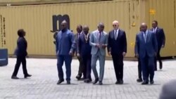 Biden caps Angola visit with stop at train terminal at western port
