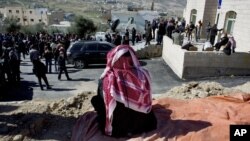 A relative of slain Jordanian pilot, Lt. Muath al-Kaseasbeh attends the Kaseasbeh tribe gathering divan at their home village of Ai, near Karak, Jordan, Feb. 4, 2015.