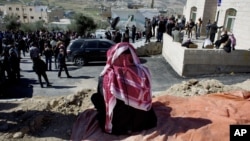 A relative of slain Jordanian pilot, Lt. Muath al-Kaseasbeh attends the Kaseasbeh tribe gathering divan at their home village of Ai, near Karak, Jordan, Feb. 4, 2015.