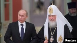 Владимир Путин и патриарх Кирилл 