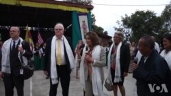 The bi-partisan US delegation's visit to the Tibetan Children's Village school in Dharamsala, India