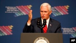 El vicepresidente de EE.UU., Mike Pence felicitó los avances de los gobiernos del Triángulo del Norte en la lucha contra el narcotráfico y la inmigración ilegal.