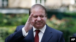 FILE - Pakistan's Prime Minister Nawaz Sharif.