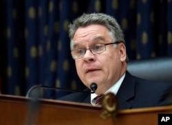FILE - Rep. Christopher Smith, R-N.J., speaks during a hearing on Capitol Hill in Washington, Sept. 17, 2014.