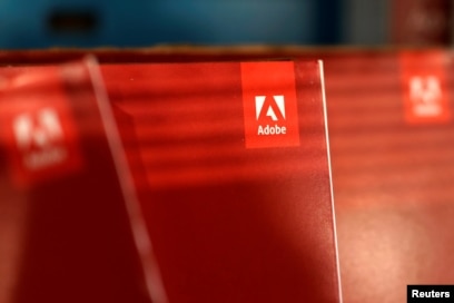 Kotak software Adobe System Inc di Los Angeles, California, 13 Maret 2017. (Foto: Reuters)