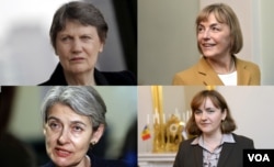 Four Women who want to be the First Female U.N. Secretary-General: Helen Clark, Irina Bokova, Vesna Pusic, Natalia Gherman