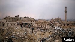 عکس تزئینی، حلب پس از خروج مخالفان اسد