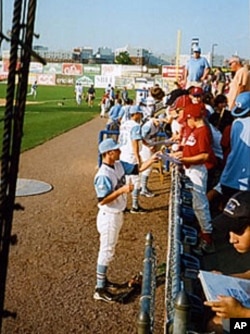 Players enjoy a close relationship with some of their fans. Many players live with a local family during the season.