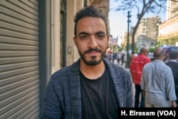 Ahmed Mamdouh, says he will vote “no” but still he would not mind if the president’s term was extended in Cairo, on April 20, 2019.