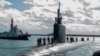 Tàu ngầm tấn công nhanh lớp Virginia USS Vermont (SSN 792) đến Căn cứ Hải quân Busan, Hàn Quốc, ngày 23/9 /2024. Trung Quốc nói đã phát hiện ra các thiết bị dưới nước có thể dẫn đường cho các tàu ngầm nước ngoài.