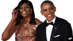 Barack and Michelle Obama.