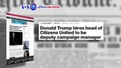 VOA60 Elections - CBS News: Donald Trump hired veteran conservative political operative David Bossie