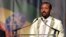 FILE - Ethiopia’s prime minister, Abiy Ahmed, addresses his country’s diaspora in Washington, the largest Ethiopian community outside the country, calling on them to return, invest and support their native land, on July 28, 2018.