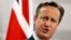FILE - British Prime Minister David Cameron speaks during a media conference.