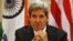 U.S. Secretary of State John Kerry speaks during a joint news conference with India's Foreign Minister Salman Khurshid [not picture], in New Delhi, India, June 24, 2013.
