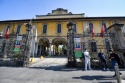 A view of the Pio Albergo Trivulzio nursing home in Milan, Italy, Tuesday, April 7, 2020. Italy’s health ministry has sent inspectors to the country's biggest nursing home where 70 elderly people reportedly died in March alone. (AP photo)