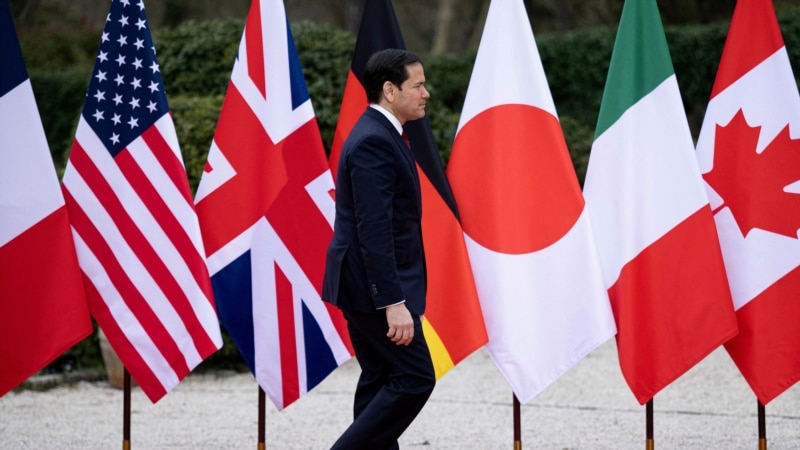 دفاع روبیو از رویکرد آمریکا در قبال جمهوری اسلامی در نشست گروه هفت