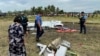 Wreckage of an airplane lies in a rice field in Maguindanao del Sur province, Philippines, after a U.S. military-contracted plane crashed, killing all four people on board, on Feb. 6, 2025.