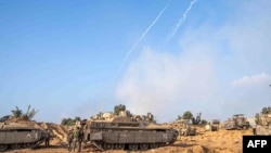 Ізраїльські танки у Смузі Газа 5 листопада 2023 року. Фото: Армія Ізраїлю/AFP