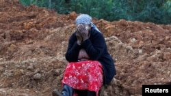 FILE—Landslide following heavy rains within Matathia area of Kimende Escarpment, in Kiambu County,, Kenya May 15, 2024.