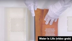 The Drinkable Book was developed to filter polluted water.