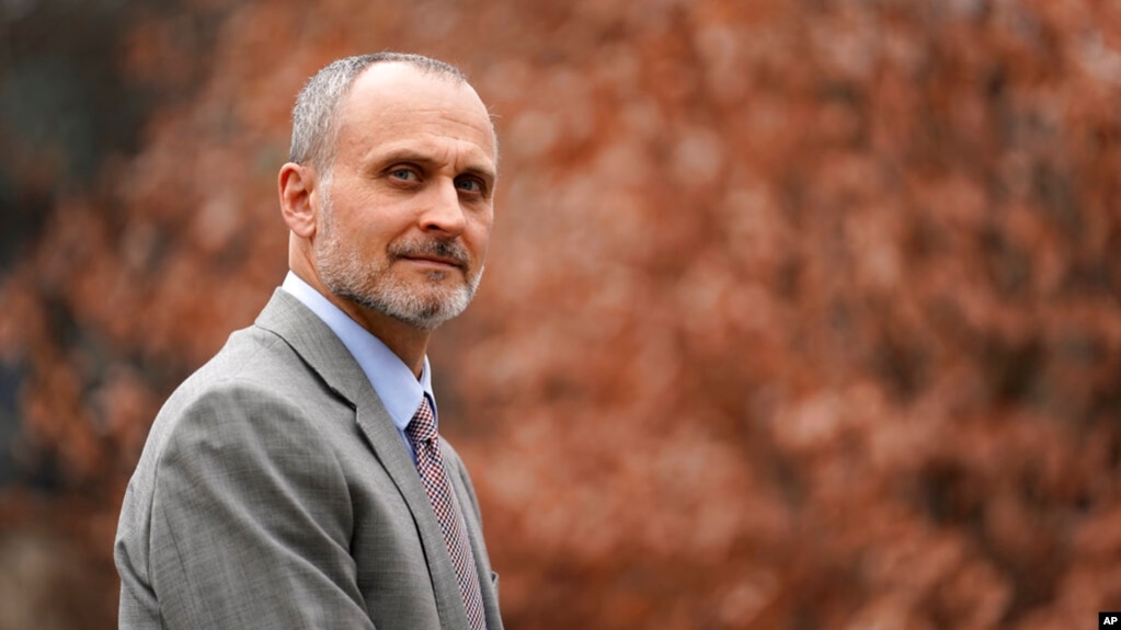 Kenneth Trzaska, president of Lewis & Clark Community College, poses for a photo on the college's campus Dec. 15, 2021, in Godfrey, Ill. 