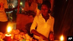 Mercado informal no Uganda