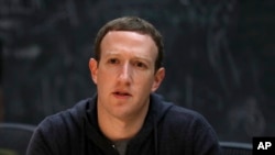 File- Facebook CEO Mark Zuckerberg.