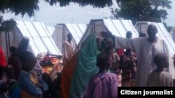 Un camp des déplacés à Dambua, Borno, Nigeria, 25 juillet 2016.