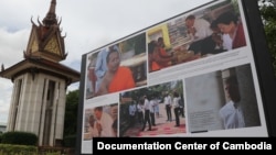 Khmer Rouge genocide exhibition on display at Wat Snguon Pich, Phnom Penh, Cambodia, July 3, 2020. (Courtesy photo of Documentation Center of Cambodia)