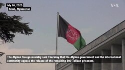 International Community Wants Remaining 600 Taliban Prisoners Held, Afghans Say