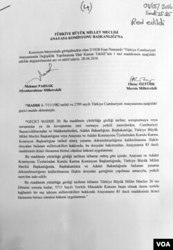 Meclis Anayasa Komisyonu'nda reddedilen MHP önergesi