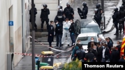 Police operation ongoing near the former offices of Charlie Hebdo, in Paris