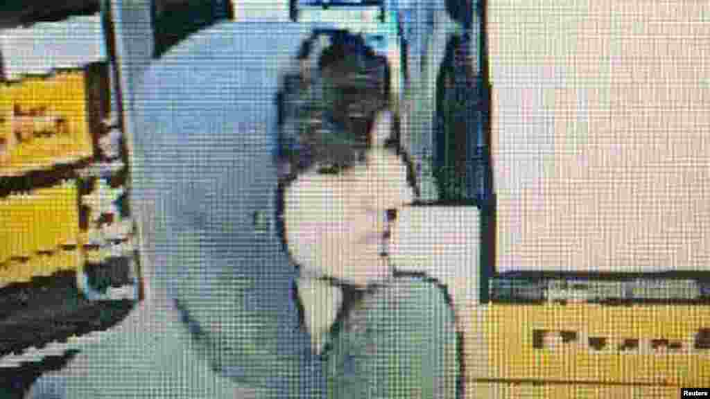 A suspect wanted for questioning in relation to the April 15 Boston Marathon bombing is seen in handout photo released through the Boston Police Department Twitter page, April 19, 2013. 