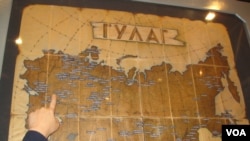 古拉格集中营分布图(美国之音白桦拍摄) 