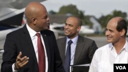 Michel Martelly a su llegada al aeropuerto internacional de La Habana.