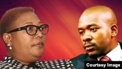 Thokozani Khupe and Nelson Chamisa