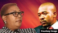 UNkosazana Thokozani Khupe eloMnu. Nelson Chamisa