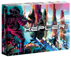 The cover of Kepler board game, by Kwanchai Moriya, a Thai-Japanese boardgame illustrator