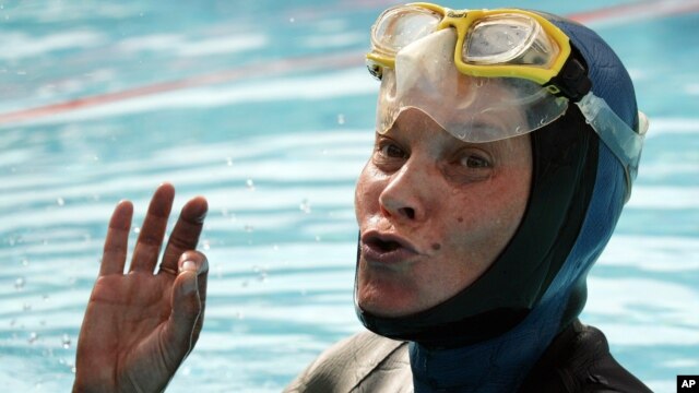 Natalia Molchanova, de Rusia, en una foto tomada en Suiza en agosto de 2005.