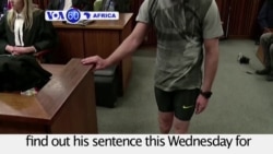 VOA60 Africa 07-04-Former athlete Oscar Pistorius will find out his sentence this Wednesday on murder of his girlfriend