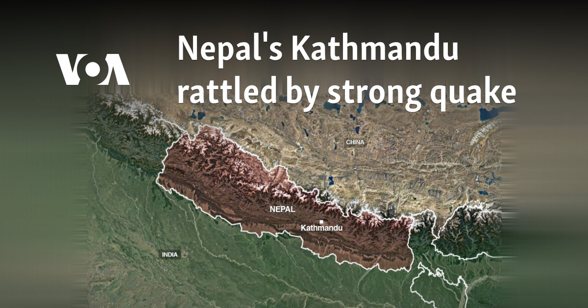 Nepal's Kathmandu rattled by strong quake