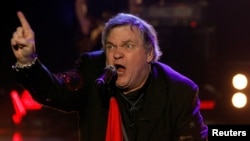 FILE - US singer Meat Loaf performs during the German game show 'Wetten Dass' (Bet That) in the southern German town of Friedrichshafen, Dec. 3, 2011. 