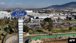 FILE - An aerial view shows a Ford automobile factory in Cuautitlan Izcalli, Mexico state, Mexico, Jan. 30, 2025.