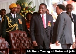 Zimbabwe's new president Emmerson Mnangagwa.