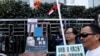 圣诞日香港人权活动人士纪念刘晓波
