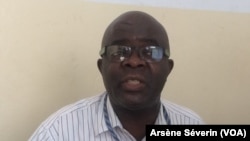 Eric Mampouya à Brazzaville, le 12 juin 2018.(VOA/Arsène Séverin)